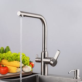 Смеситель для кухни Gappo G4399-4 под фильтр сатин